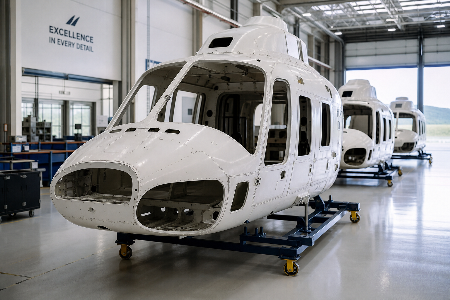 Fuselage assembly line