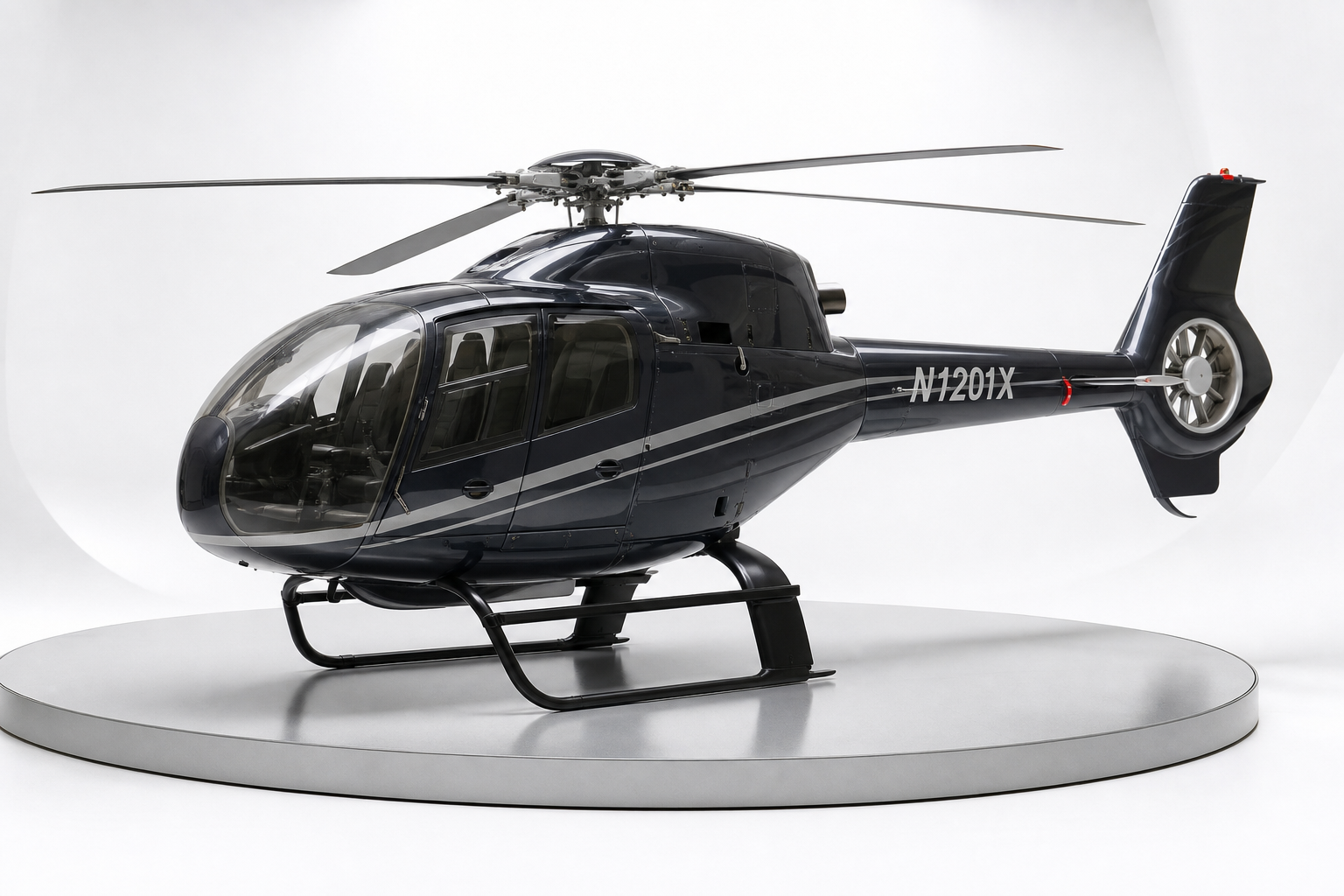 Helicopter showroom